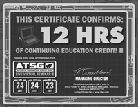 ATSG Zertifikat